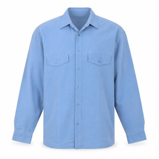 Kit Mens Blue    Button-Up Size M