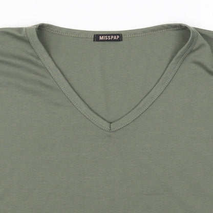 Misspap Womens Green   Basic T-Shirt Size L