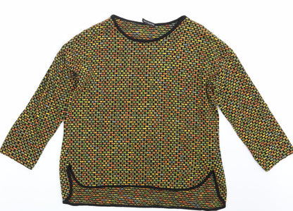 New Collection Womens Multicoloured Striped  Pullover Jumper One Size