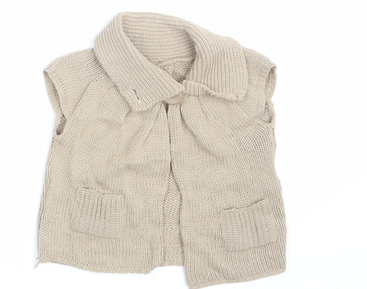 New Look Girls Beige   Cardigan Jumper Size 5 Years