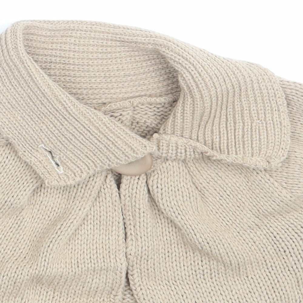 New Look Girls Beige   Cardigan Jumper Size 5 Years