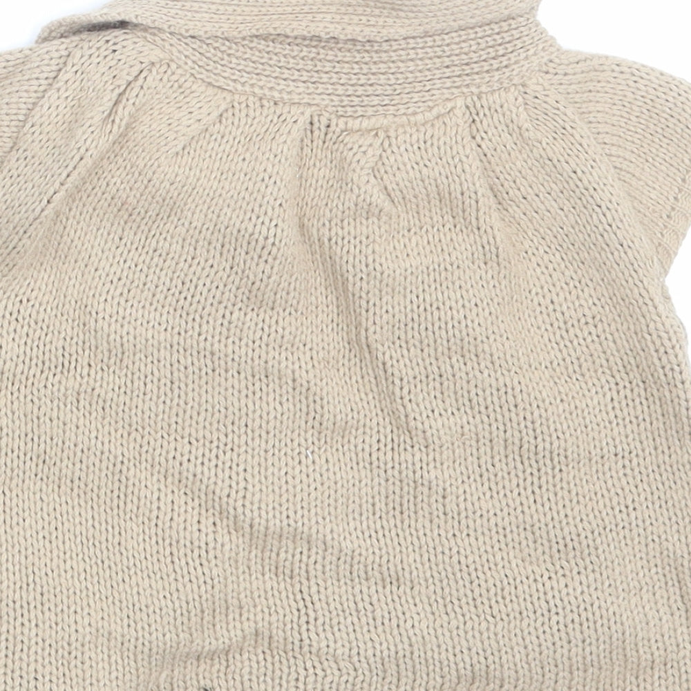 New Look Girls Beige   Cardigan Jumper Size 5 Years