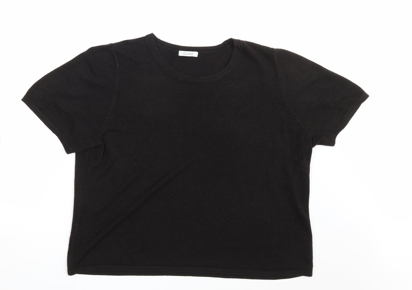 M&S Womens Black   Pullover Sweatshirt Size 22