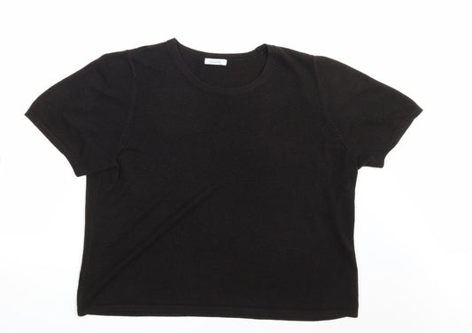 M&S Womens Black   Pullover Sweatshirt Size 22