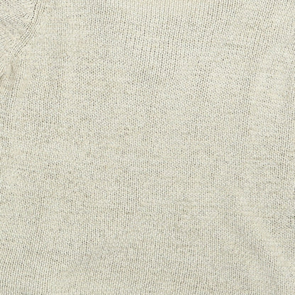 Brand and care label for Papaya women’s beige jumper, size UK 10