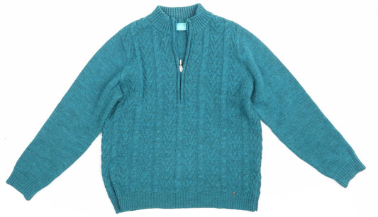 Lark Mens Green   Pullover Jumper Size M