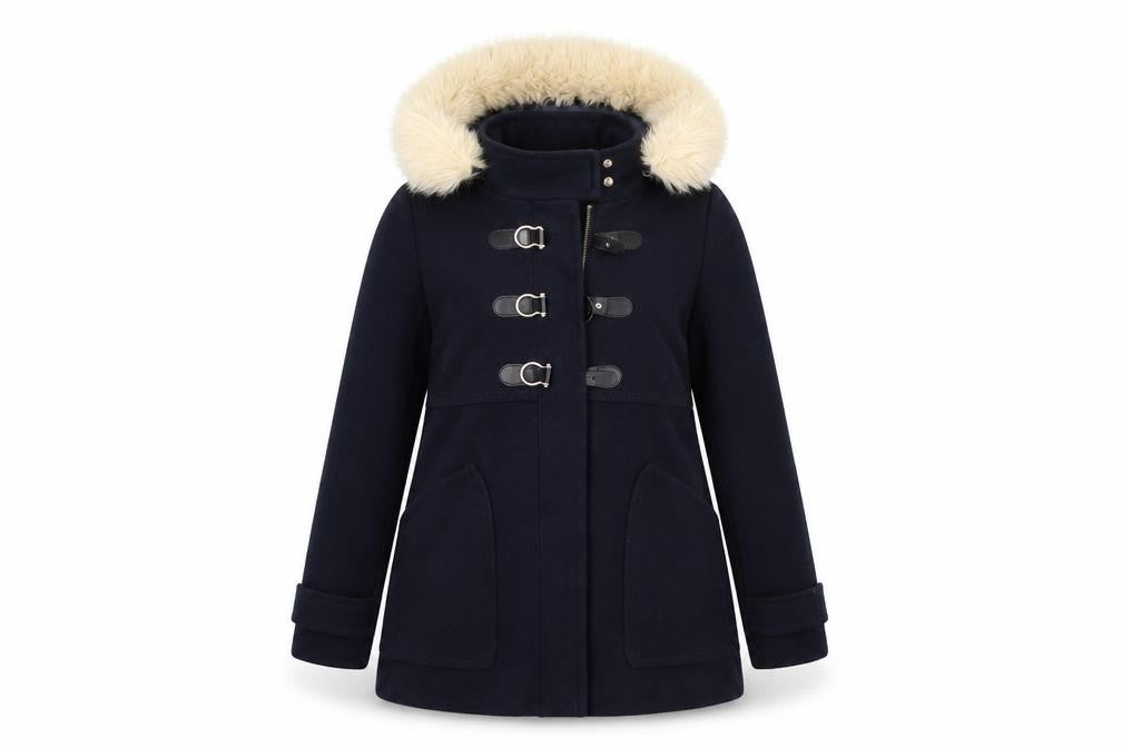 Topshop Womens Blue   Overcoat Coat Size 8