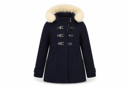 Topshop Womens Blue   Overcoat Coat Size 8