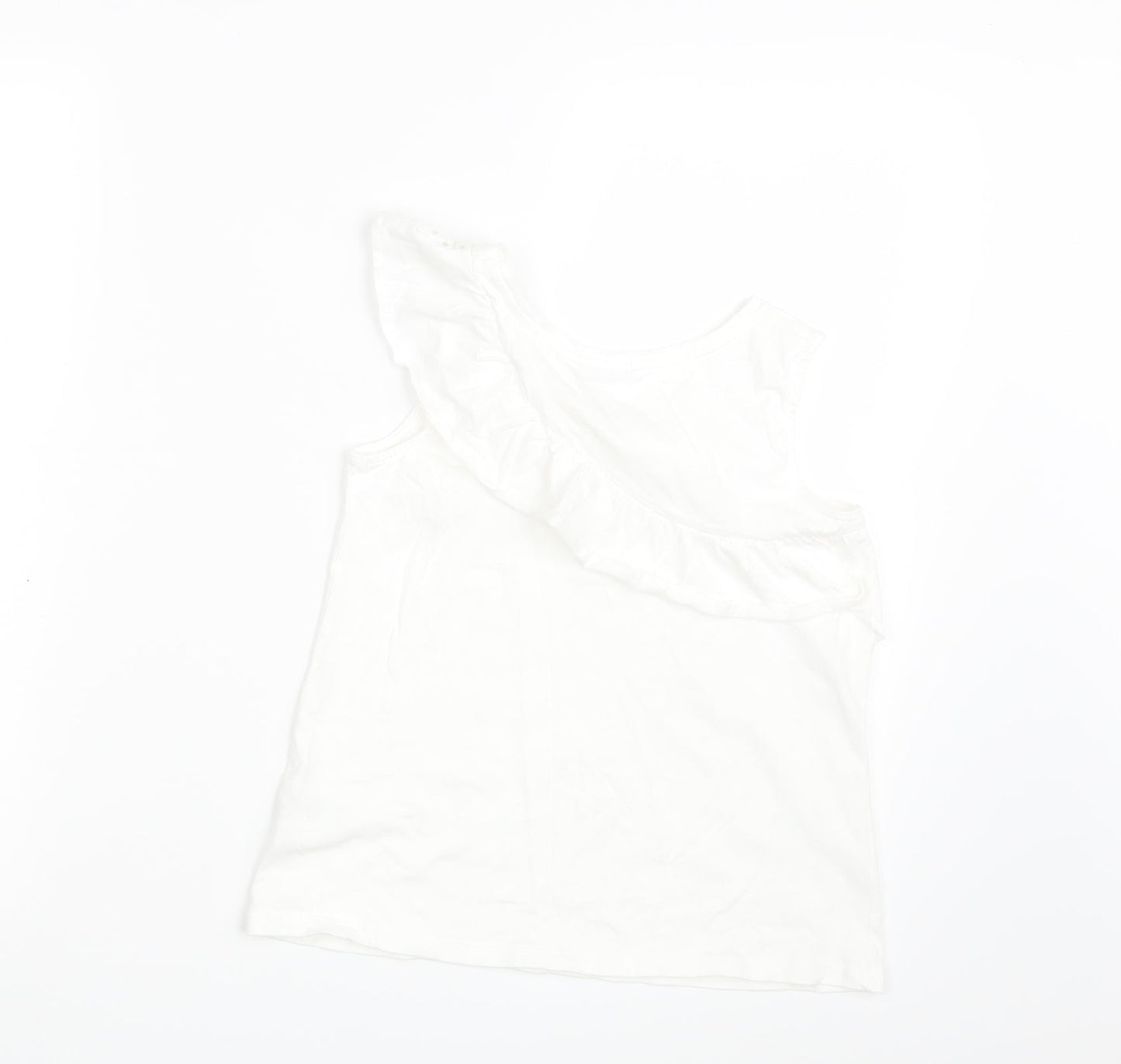 Matalan Girls White   Basic T-Shirt Size 12 Years