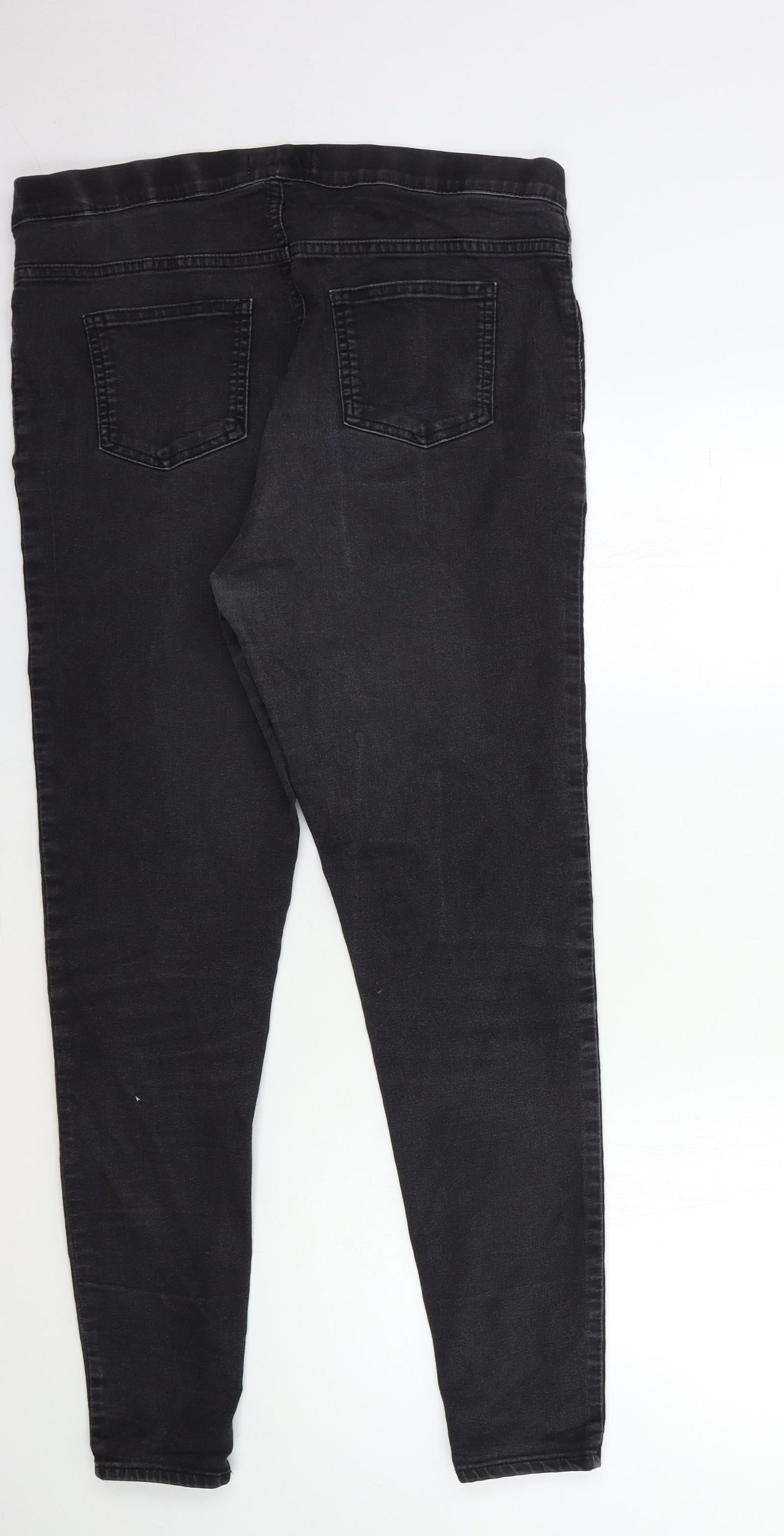 Preworn Womens Black  Denim Jegging Jeans Size 34 in L29 in