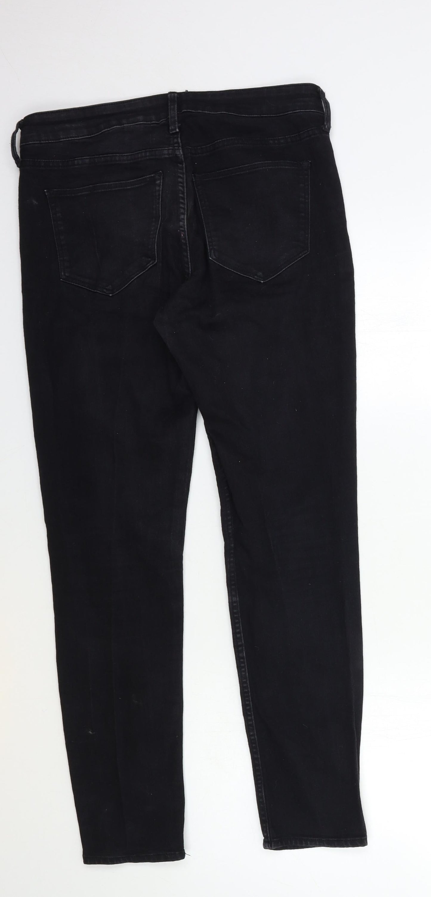 H&M Womens Black  Denim Skinny Jeans Size 29 in L28 in