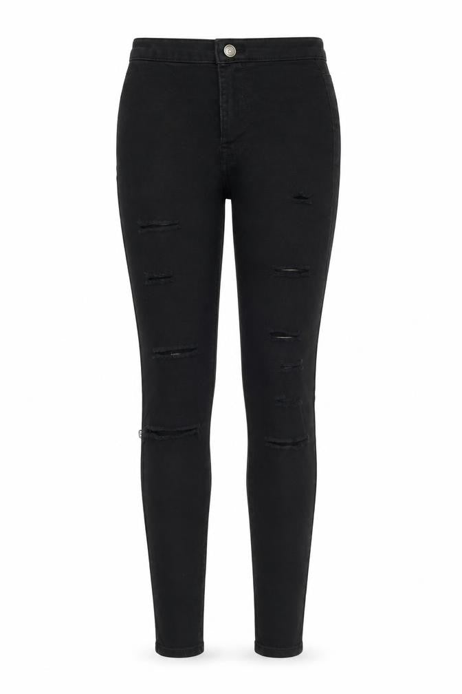 Denim & Co. Womens Black  Denim Skinny Jeans Size 4 L27 in