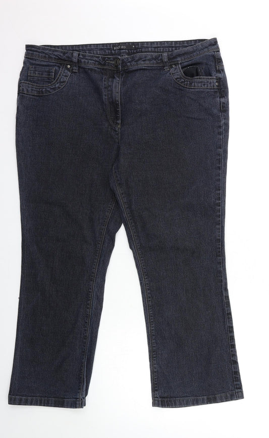 Preworn Womens Blue  Denim Bootcut Jeans Size 10 L26 in