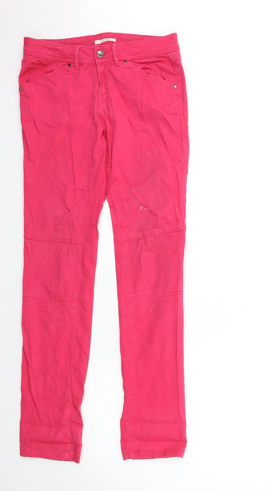 Camieu Womens Pink  Denim Skinny Jeans Size 10 L33 in