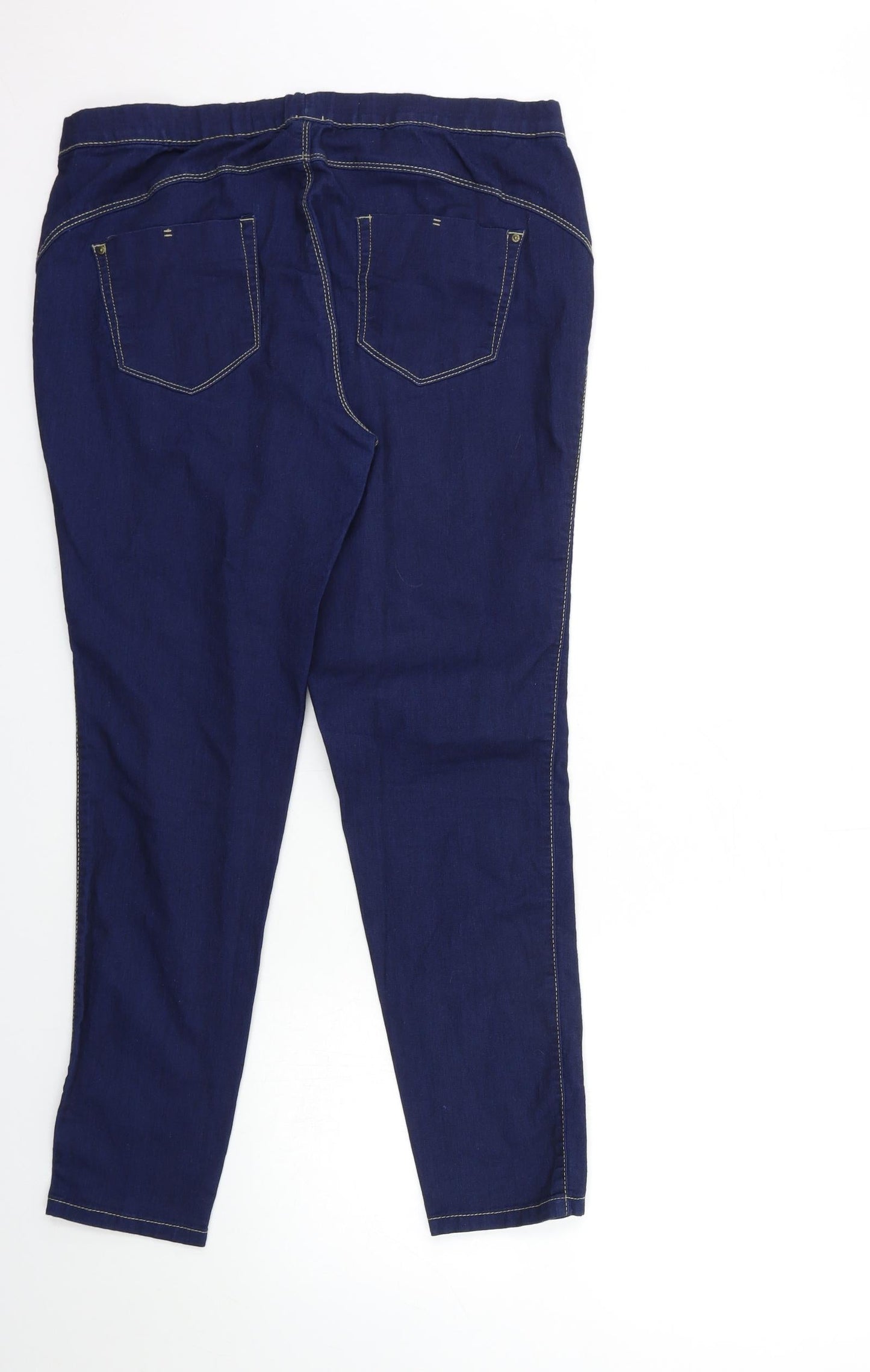 Denim & Co. Womens Blue  Denim Skinny Jeans Size 14 L27 in