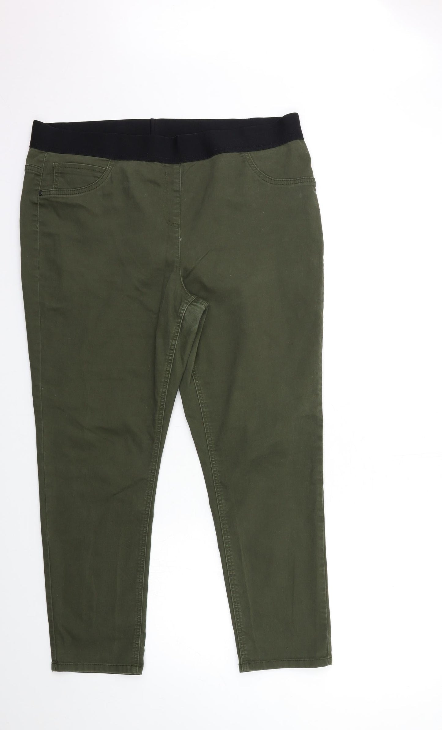 Preworn Womens Green  Denim Jegging Jeans Size 36 in L27 in