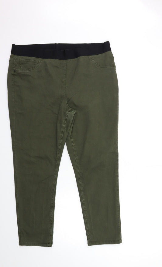 Preworn Womens Green  Denim Jegging Jeans Size 36 in L27 in