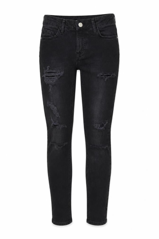 Denim & Co. Womens Black  Denim Skinny Jeans Size 6 L29 in