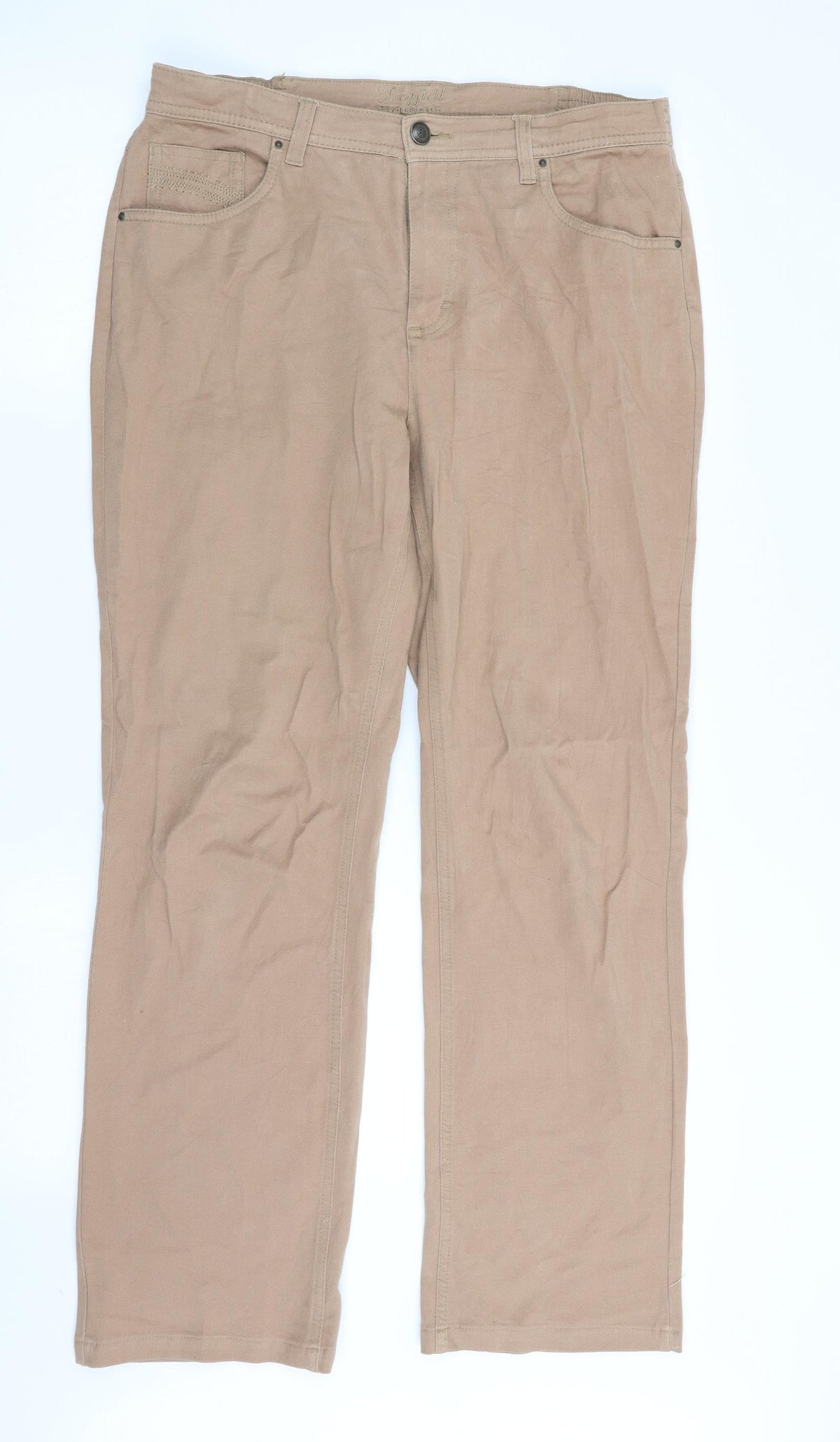 sonja Womens Beige   Chino Trousers Size 30 in L28 in