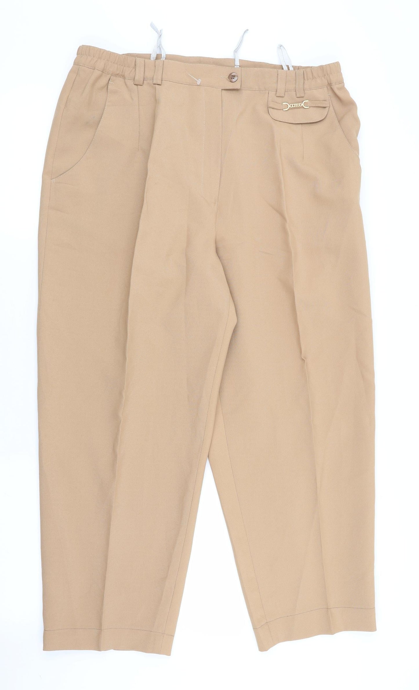 antonia Womens Beige   Trousers  Size 20 L25 in
