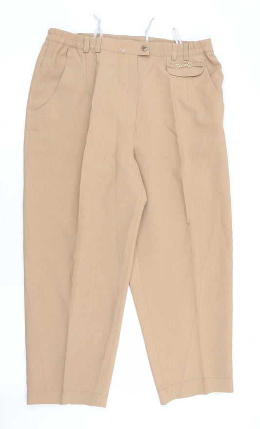antonia Womens Beige   Trousers  Size 20 L25 in