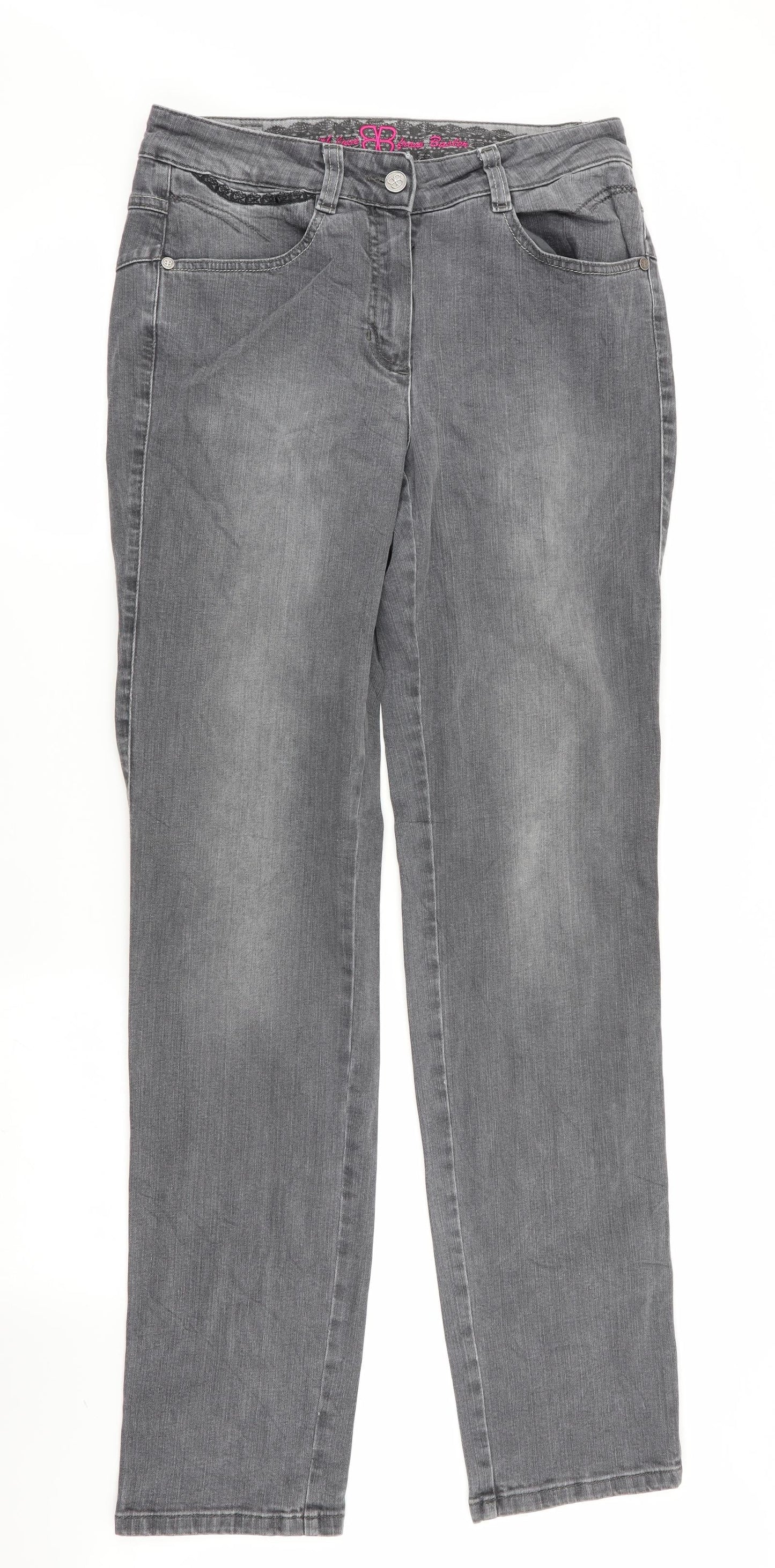 BB Womens Grey   Skinny Jeans Size 12 L33 in