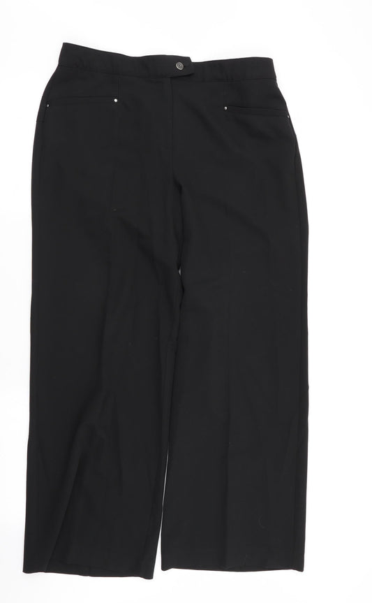 tailored Womens Black   Trousers  Size 14 L28 in