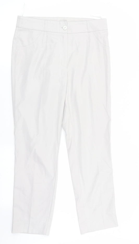 Preworn Womens Grey   Trousers  Size 28 in L28 in