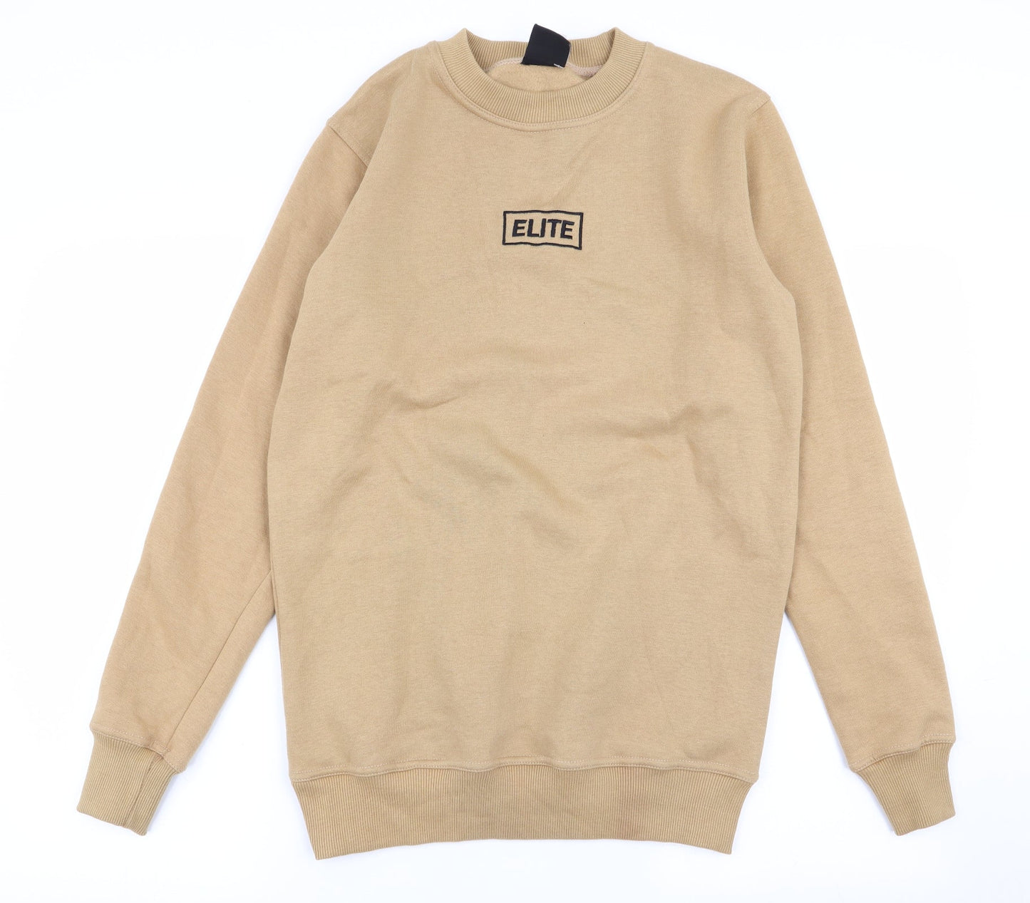 elite Mens Beige   Pullover Jumper Size M