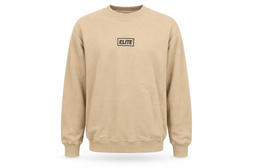 elite Mens Beige   Pullover Jumper Size M