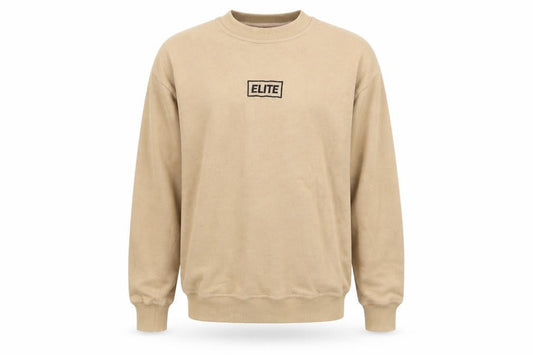 elite Mens Beige   Pullover Jumper Size M