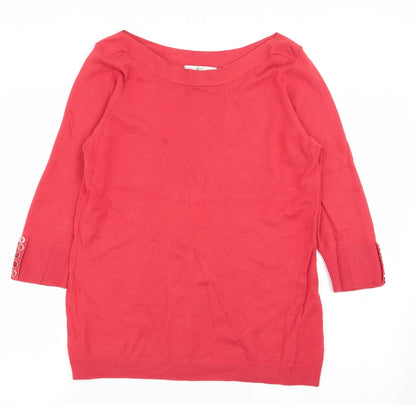 Klass Womens Red   Pullover Jumper Size M