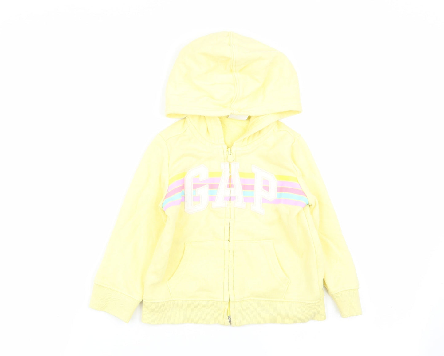 Gap Girls Yellow   Full Zip Jumper Size 2 Years