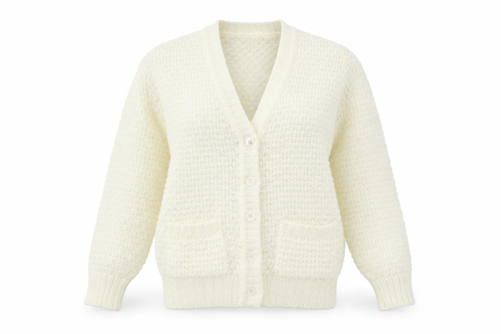 Sunhanit Womens Ivory  Knit Cardigan Jumper Size S