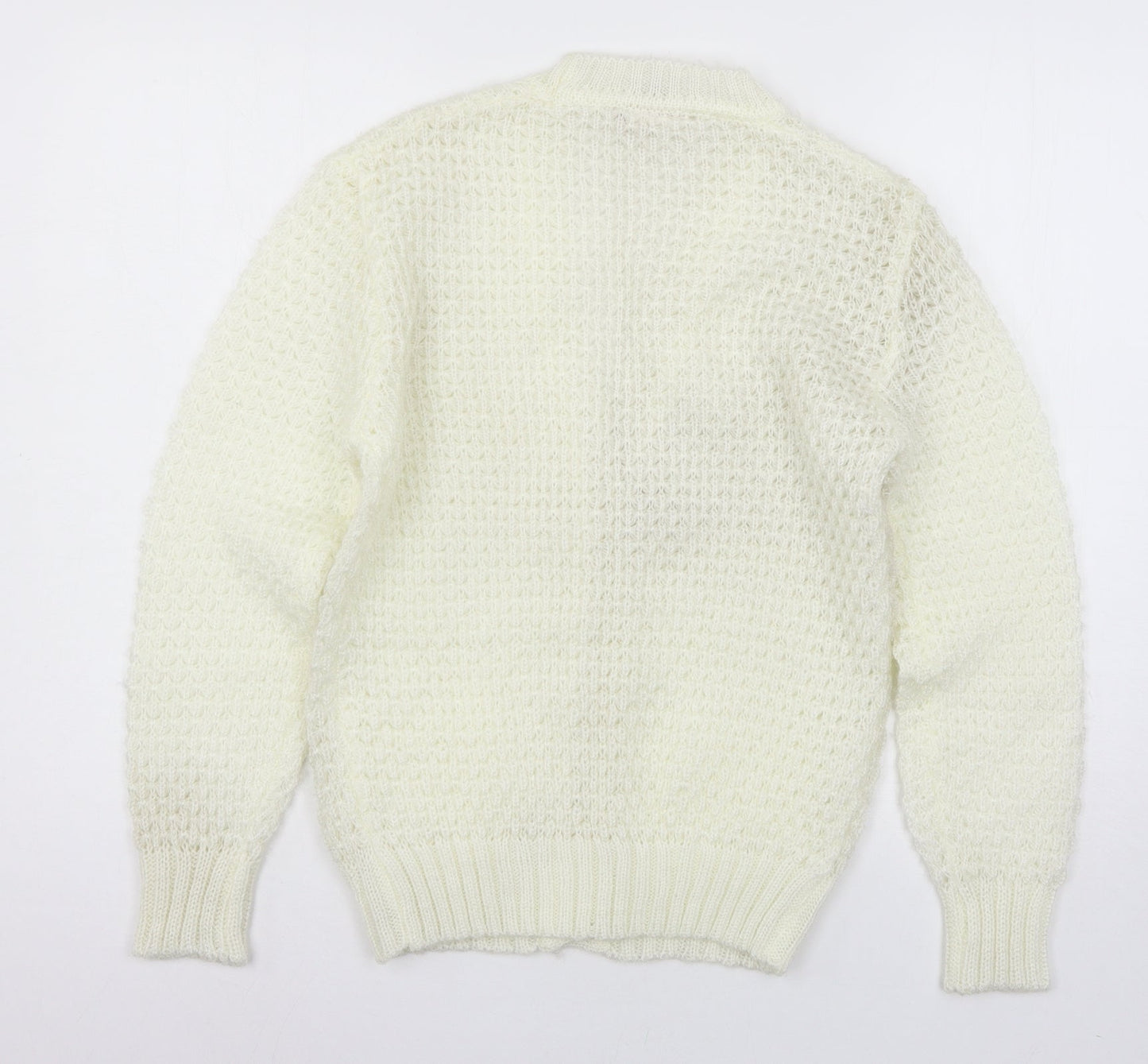 Sunhanit Womens Ivory  Knit Cardigan Jumper Size S