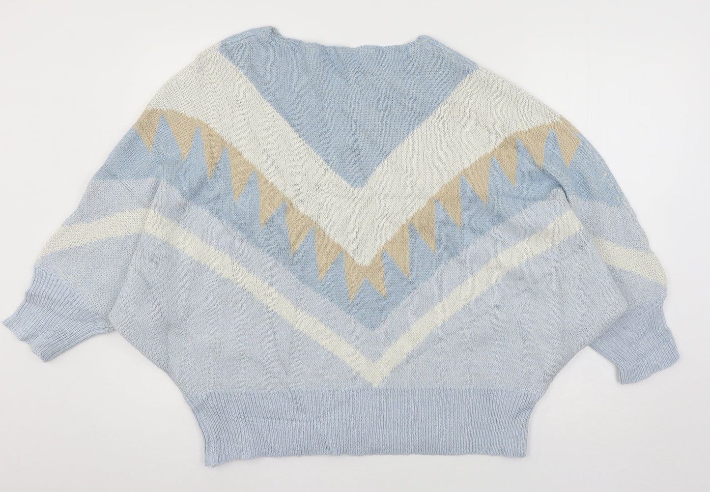 Miss Look Womens Blue  Knit Cardigan Jumper Size S
