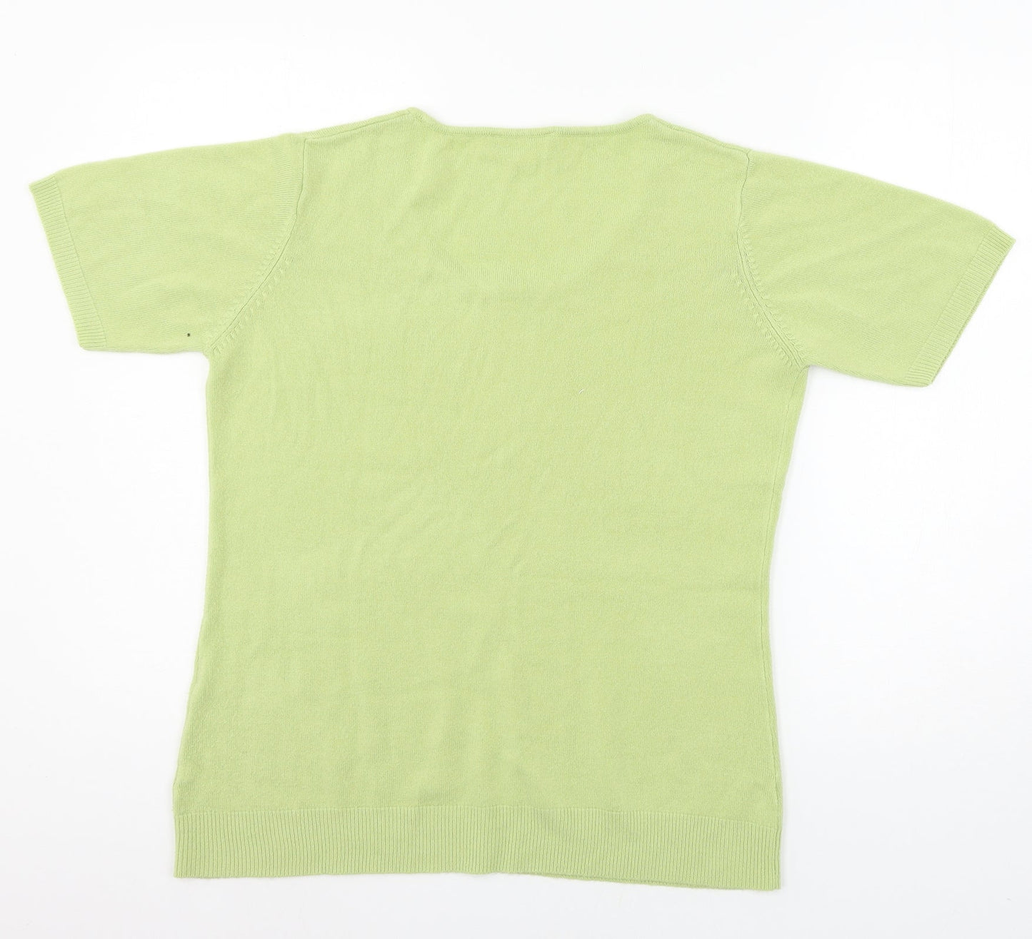 Daxon Womens Green   Basic T-Shirt Size 14
