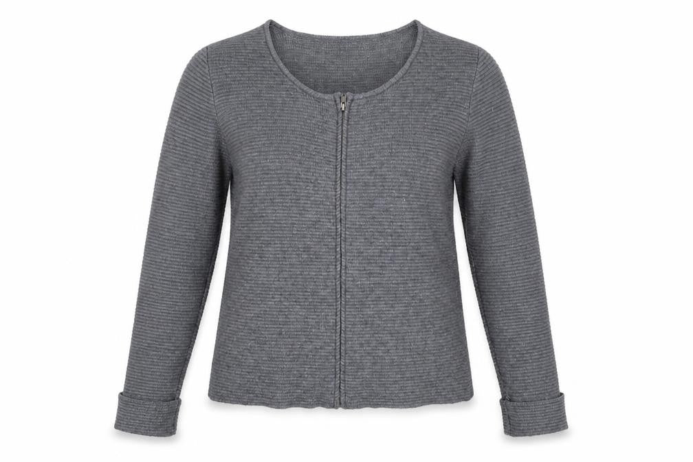 Casamia Womens Grey Knit Cardigan Jumper Size S