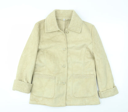 Preworn Womens Beige   Jacket Coat Size 14