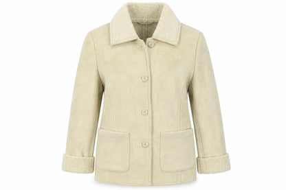 Preworn Womens Beige   Jacket Coat Size 14