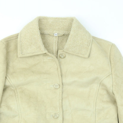Preworn Womens Beige   Jacket Coat Size 14