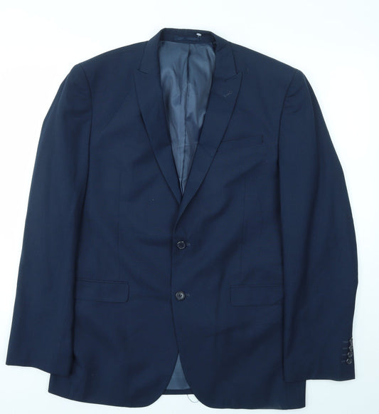 Cedar Wood State Mens Blue   Jacket Blazer Size 42