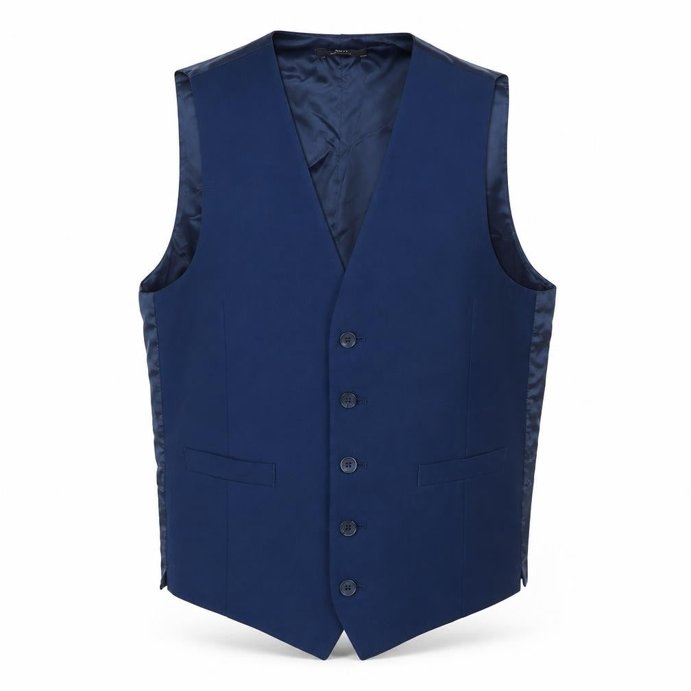 Marks & Spencer Mens Blue   Jacket Suit Waistcoat Size S