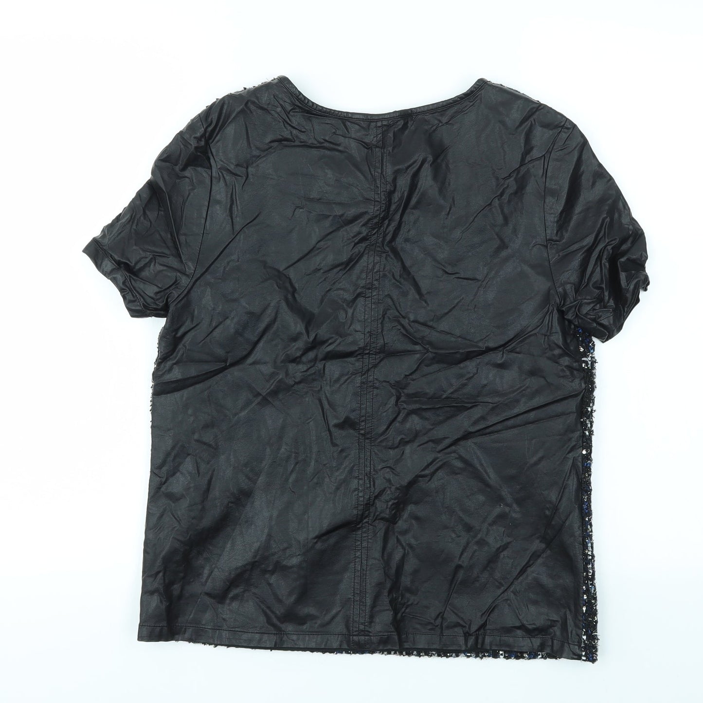 M&S Womens Black   Basic T-Shirt Size 10