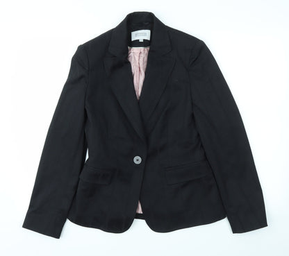 Next Womens Black Striped  Jacket Blazer Size 6