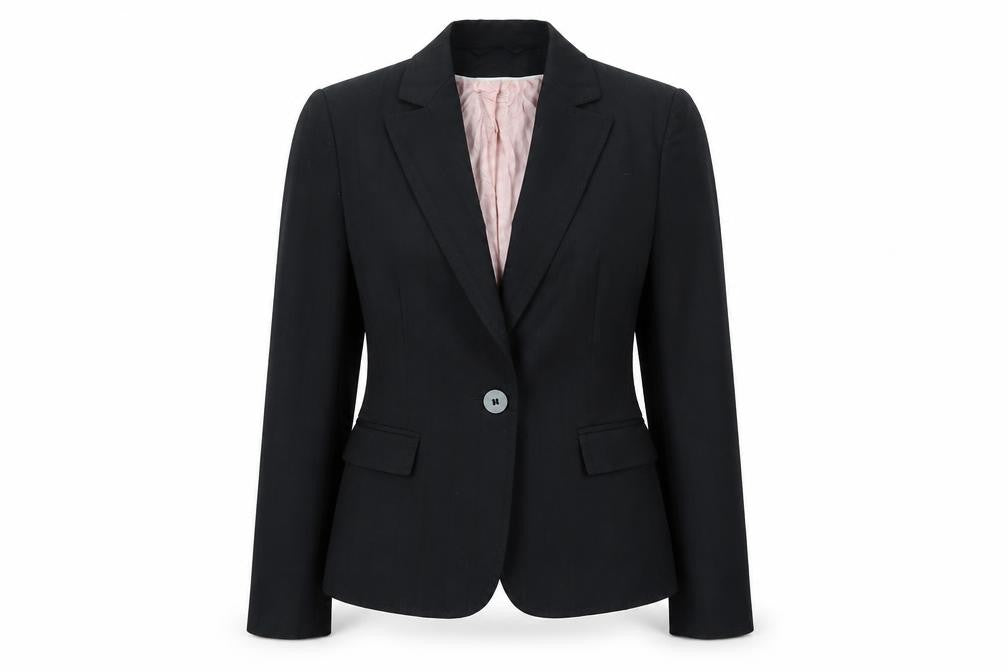 Next Womens Black Striped  Jacket Blazer Size 6