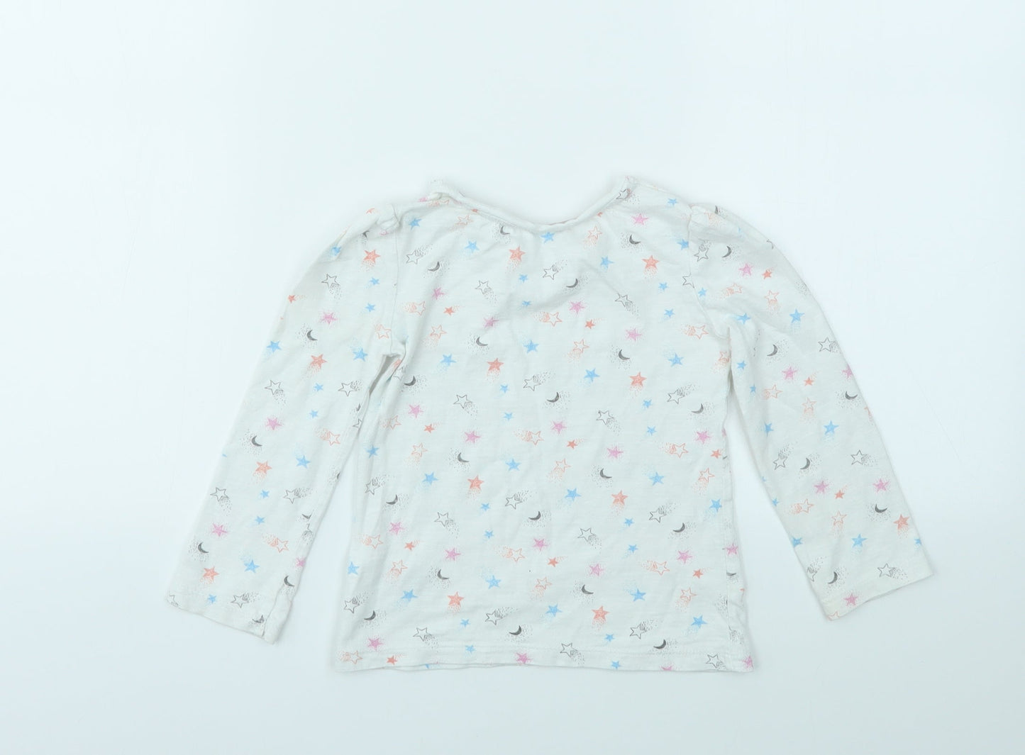 M Girls Multicoloured Geometric  Basic T-Shirt Size 2-3 Years