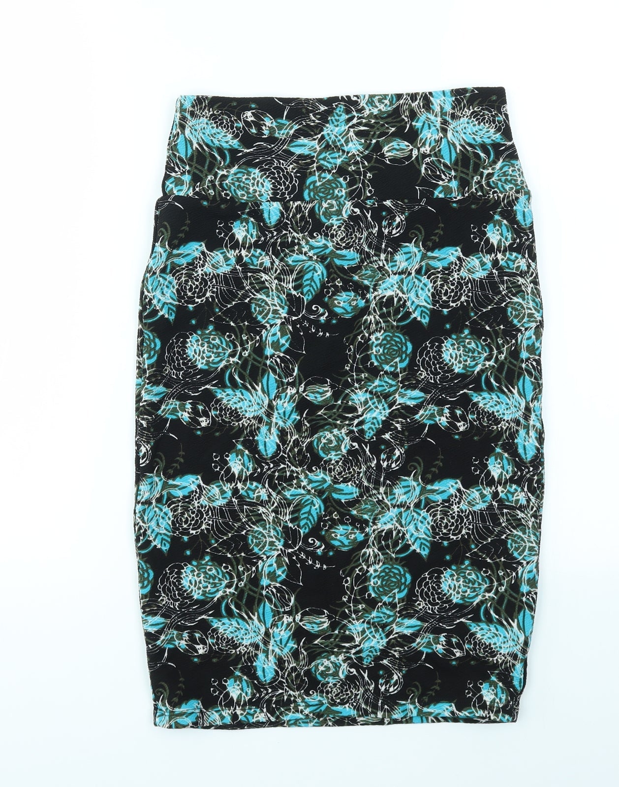 LuLaRoe Womens Multicoloured Floral  A-Line Skirt Size XS  - stretch waistband