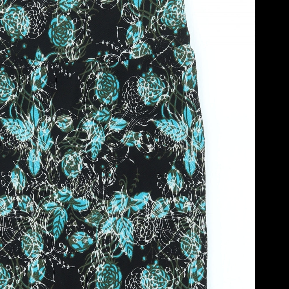 LuLaRoe Womens Multicoloured Floral  A-Line Skirt Size XS  - stretch waistband