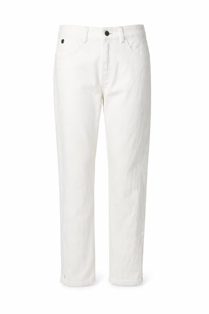 Numph Womens White  Denim Straight Jeans Size 10 L28 in
